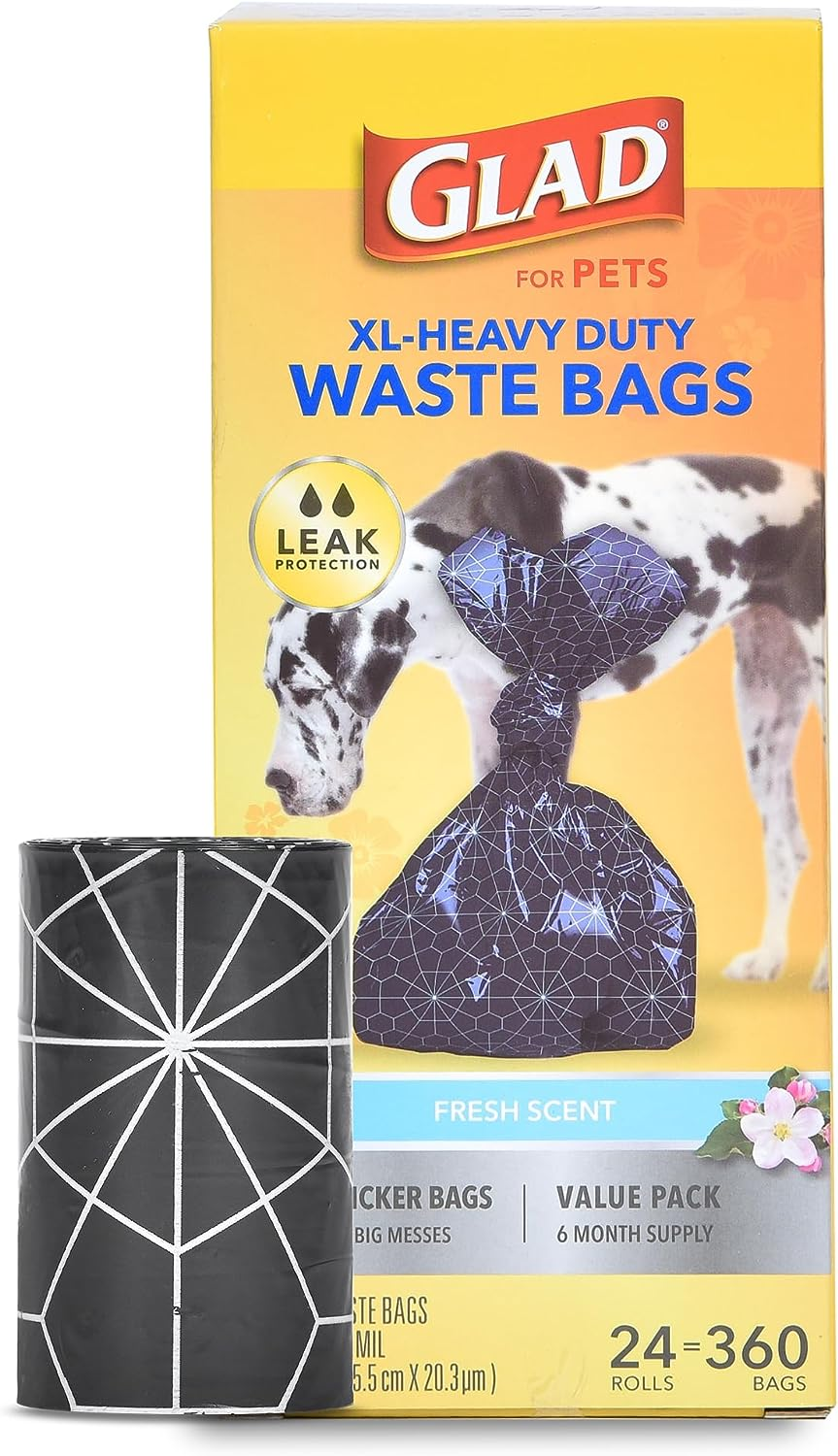 Glad Extra Large, Heavy Duty Scented Dog Waste Bags Value Pack - 360 Count image number 5