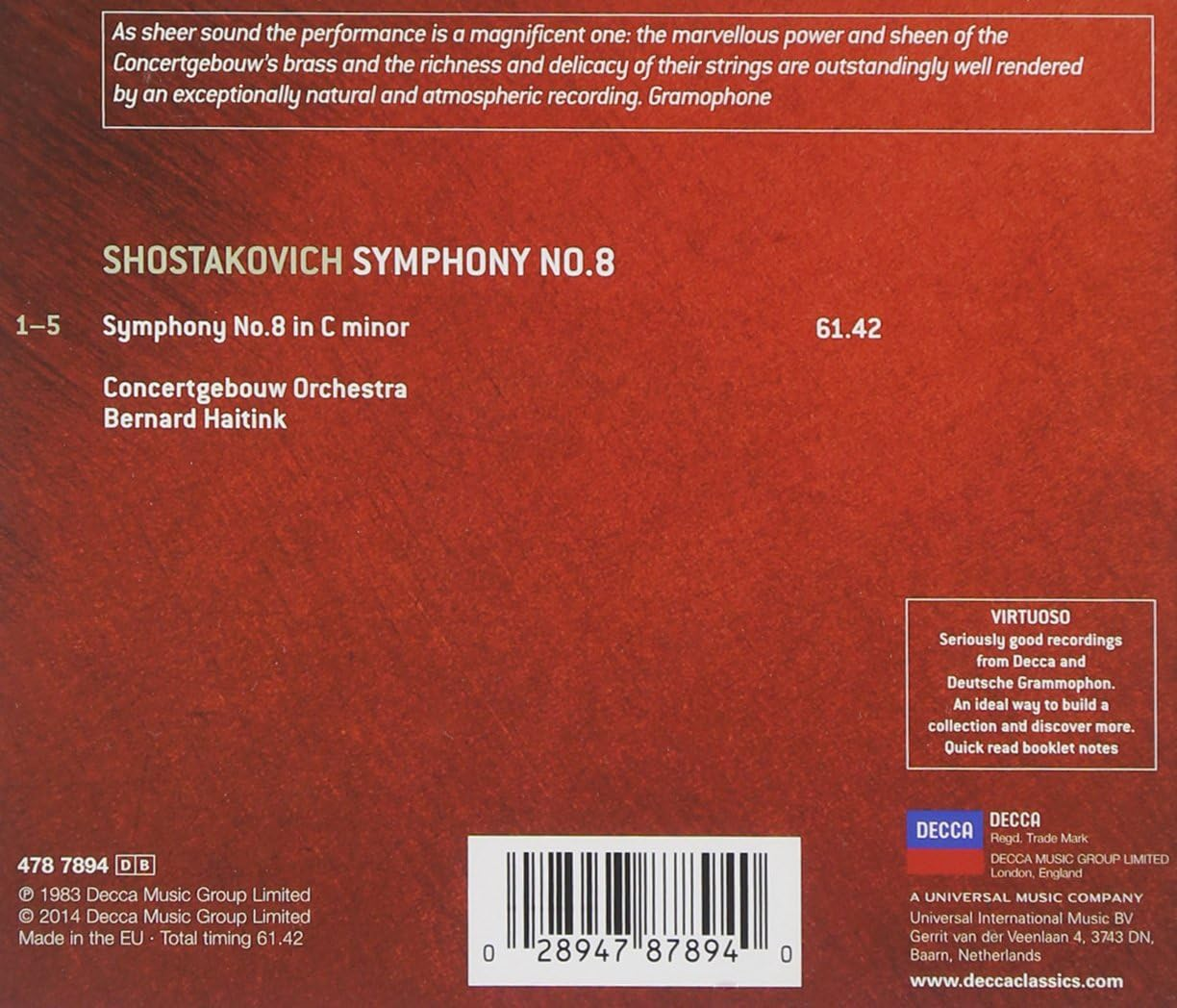 Virtuoso Decca: Shostakovich: Symphony No. 8 image number 1