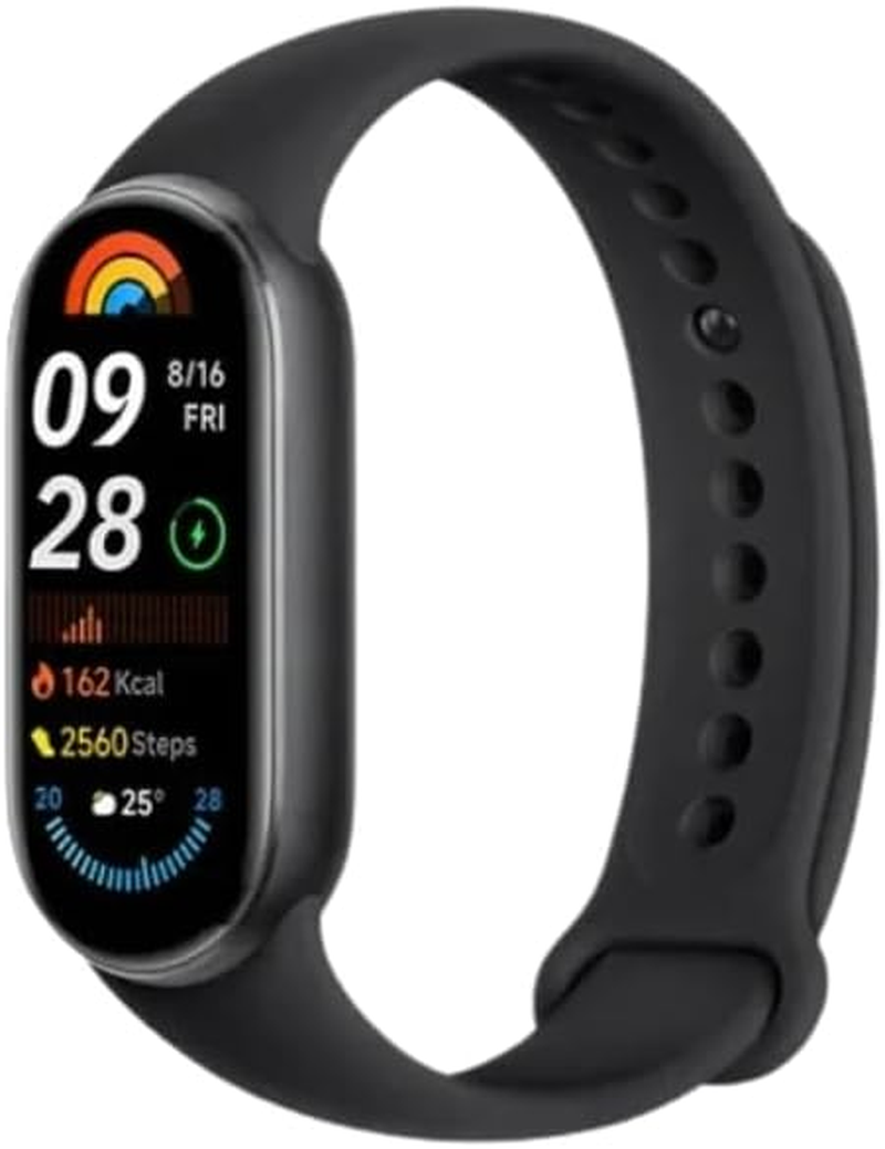 Xiaomi Smart Band 9 Global Version (2024) 1.62" Amoled Display | 233 Mah Battery | up to 21 Days of Battery Life | over 150 Workout Modes | BT 5.4 | 50M Water Resistant - Midnight Black - Black image number 2