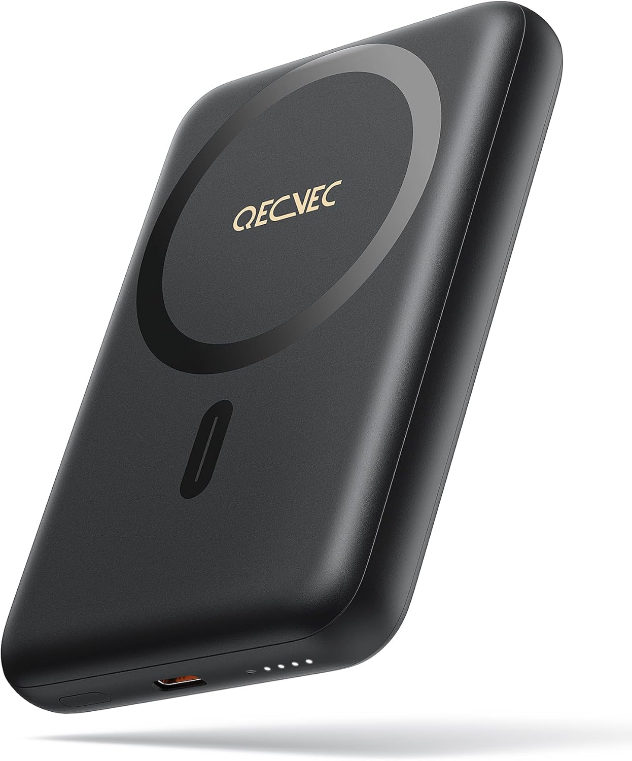 QECVEC Mag-Safe Power Bank - 10000Mah Magnetic Portable Charger with 15W Wireless Fast Charging & 20W PD Wired Charging, Compatible for Iphone 12/13/14/15/16 Series. (Pink)