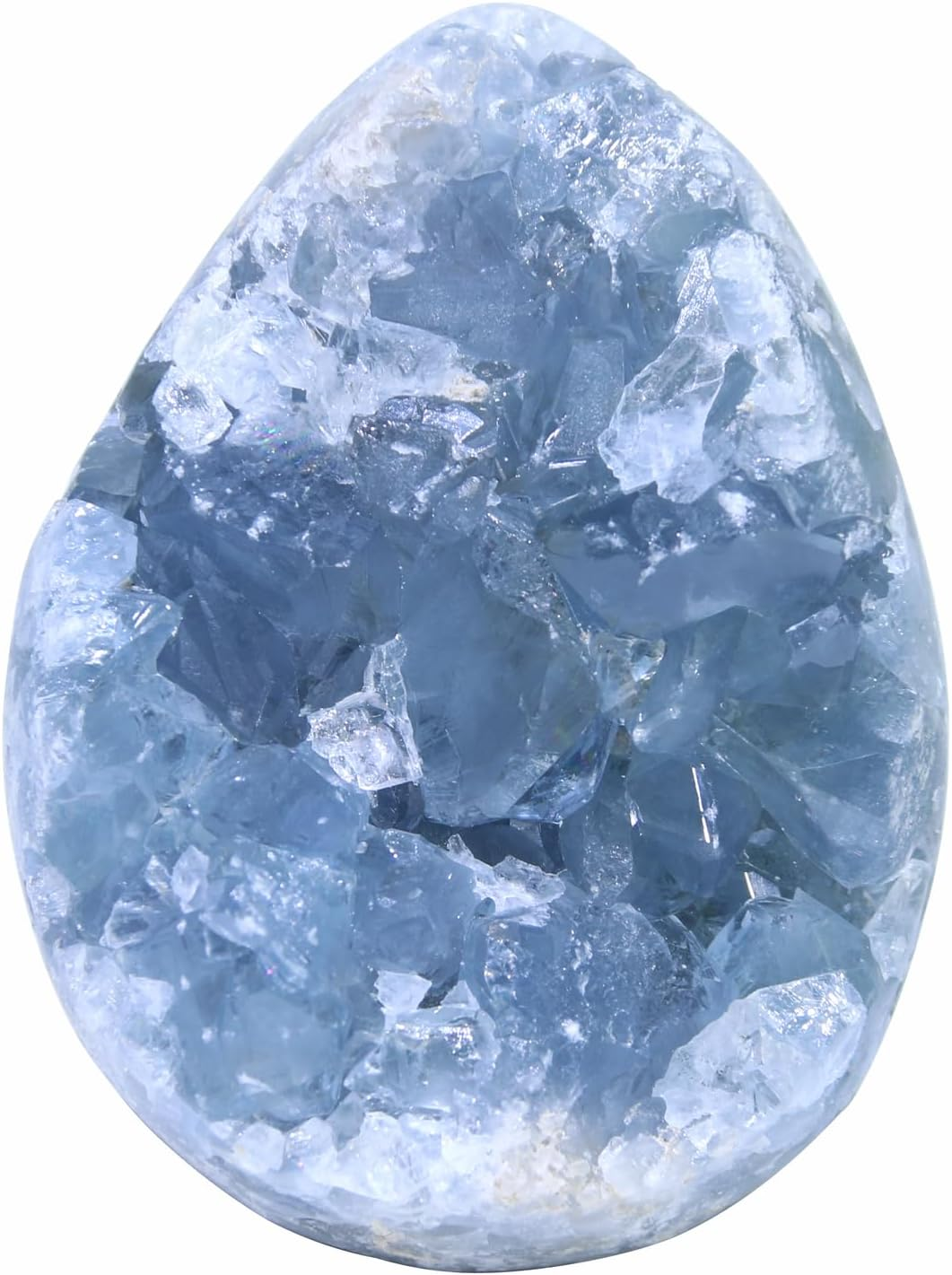 Nvzi Celestite Crystals, Crystal Clusters, Raw Crystals, Witchcraft Crystals, Blue Calcite Crystal, Angelite Crystal, Blue Crystal, Witchcraft Supplies, Crystals and Healing Stones(100-150G) image number 4