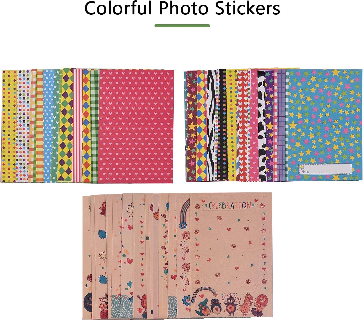 18-In-1 Insta Camera Accessories Kit Replaceme for 8/9 Insta Film Camera with Case/Album/Selfie Mirror/Stickers/Frames/Lens Filter/Lanyard and More Multicolor image number 5