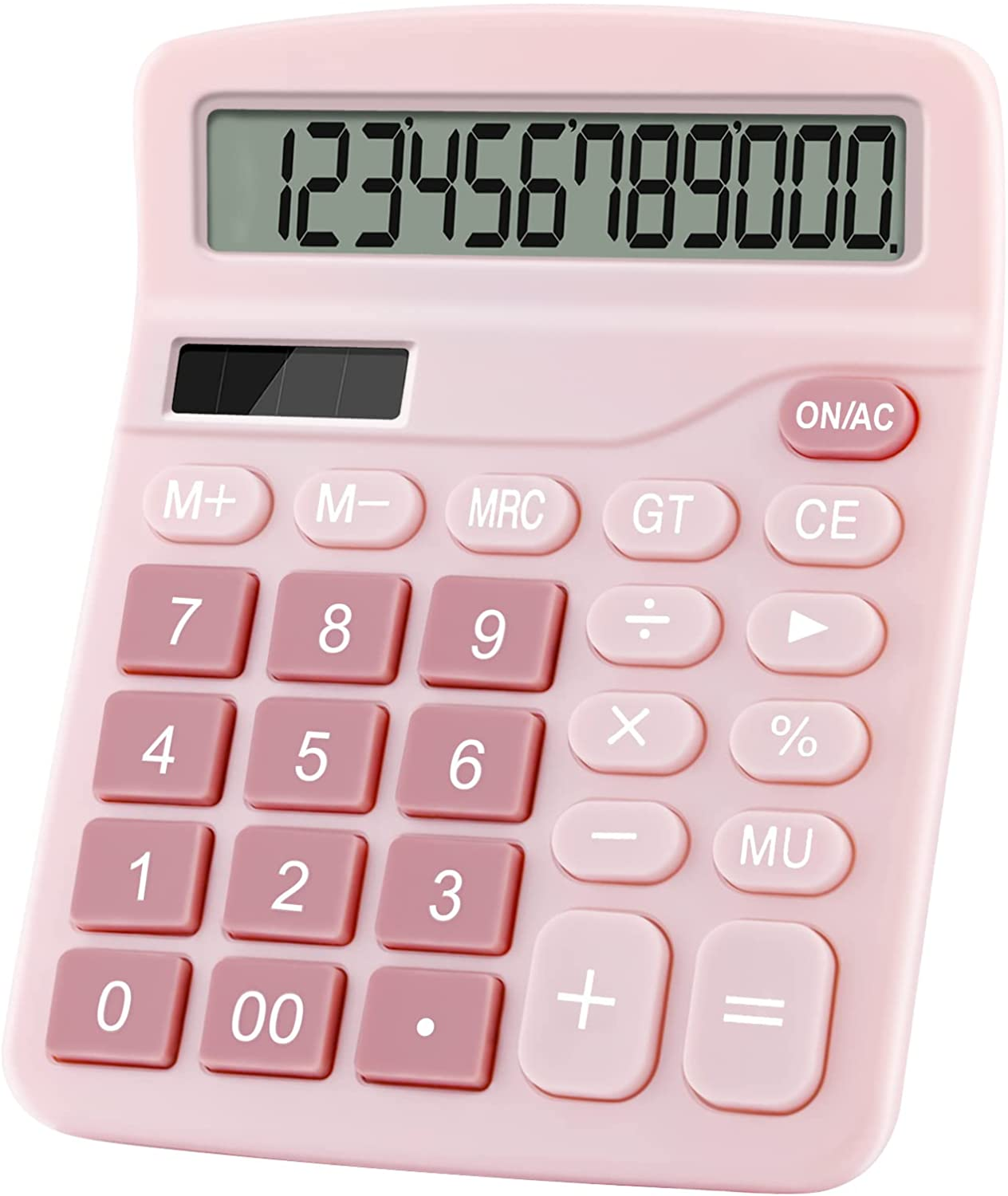 Dual Power Basic Desk Calculator (Blue)
