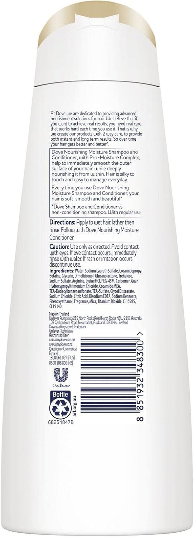 DOVE Daily Moisture 320Ml Shampoo image number 4
