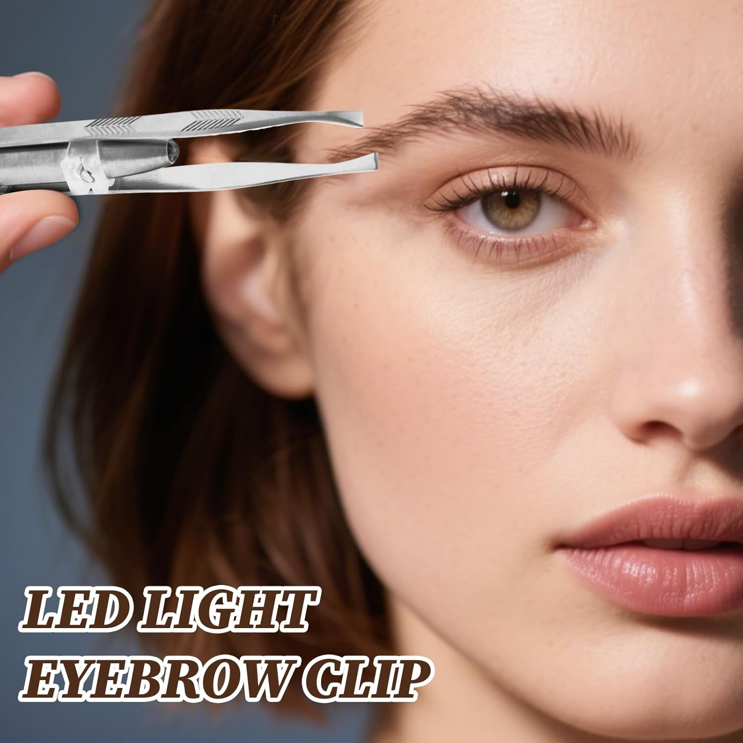Tweezer with Led Light | Slanted Lighted Tweezers for Women Facial Hair | Eye Brow Removal Cosmetic Makeup Tools for Unwanted Brow Facial Ingrown Hair image number 3