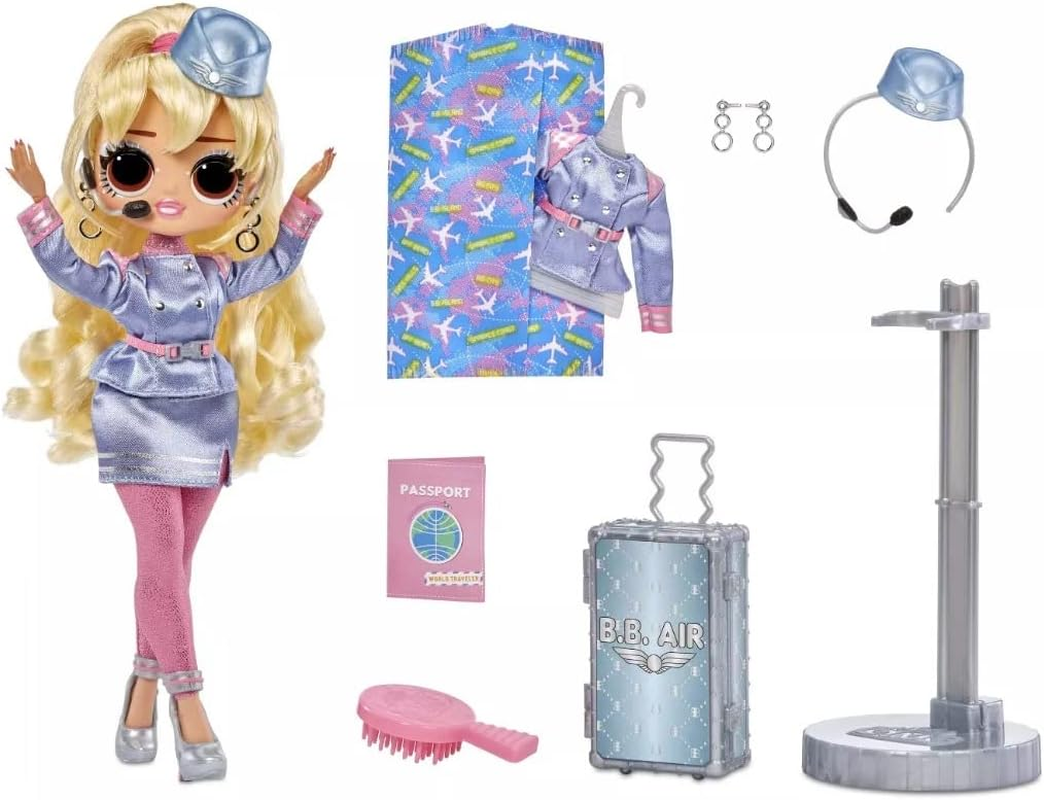 LOL Surprise OMG World Travel Fashion Doll - Fly GURL - with 15 Surprises Including Outfit, Shoes, Travel Accessories, & More - Reusable Packaging Playset - Collectable - for Boys & Girls Age 4+ image number 1