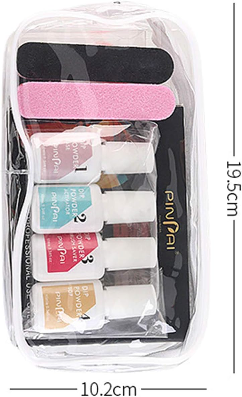 6 Colors Dipping Nail Po Er Set Glow in the Dark Dipping Po Er Nail Starter Kit French Nail Nail Art Decorations Kit image number 6