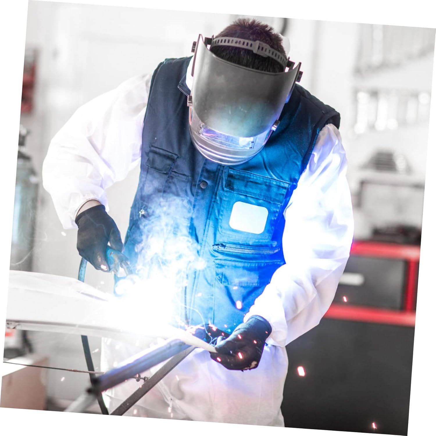 SWOOMEY Dent Puller Rings Spot Welding 100Pcs Lifter Panel Pulling Washers for Autobody Welder Repair Kit Compatible with Car Dent Removal Tools image number 1