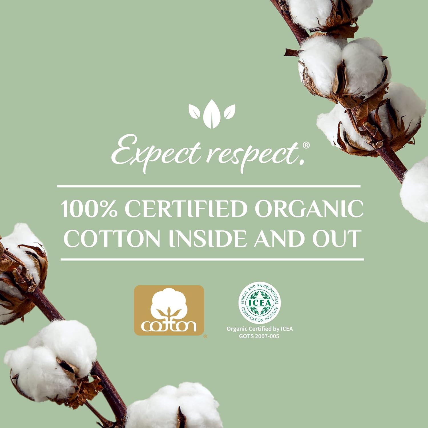 Organyc 100% Organic Cotton plus Pure Tampons, Super (Pack of 16)