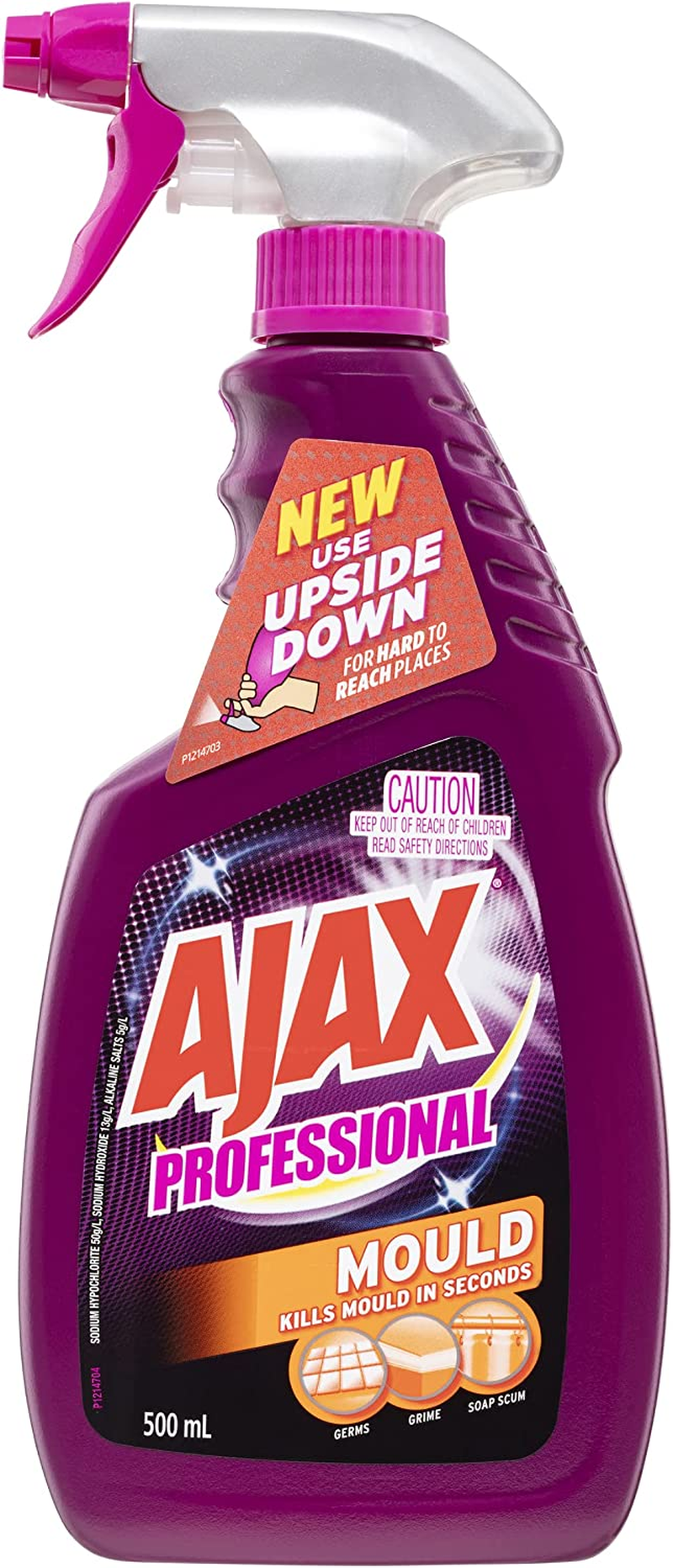 Ajax Professional Mould Remover Cleaner, 500Ml, Trigger Surface Spray, Low Fumes image number 4