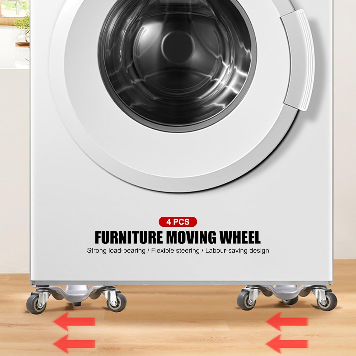 EVTSCAN Set of 4 Triangular Furniture Movers with Swivel Wheels + Furniture Lifter Set, for Sofas, Beds, Cabinets, Tables, for Home, Office, Heavy Objects