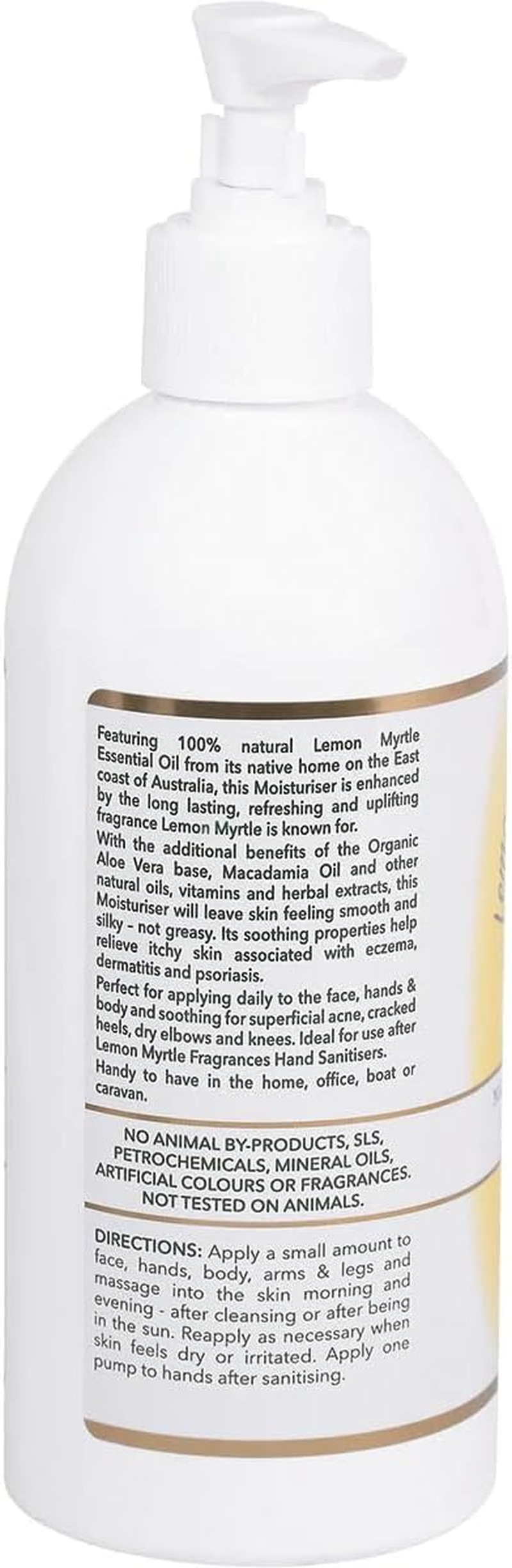 Lemon Myrtle Fragrances Moisturiser Body Lotion, 500 Milliliter