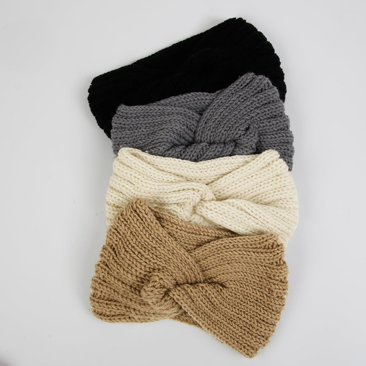 Pack of 6 Women'S Winter Headbands, Wide Knitted Girls Women Warm Ear Warmers Headbands, Twist Knitted Hair Band, Thick Elastic Winter Hair Bands, Headband, Hair Accessories, Headband Headwrap image number 1