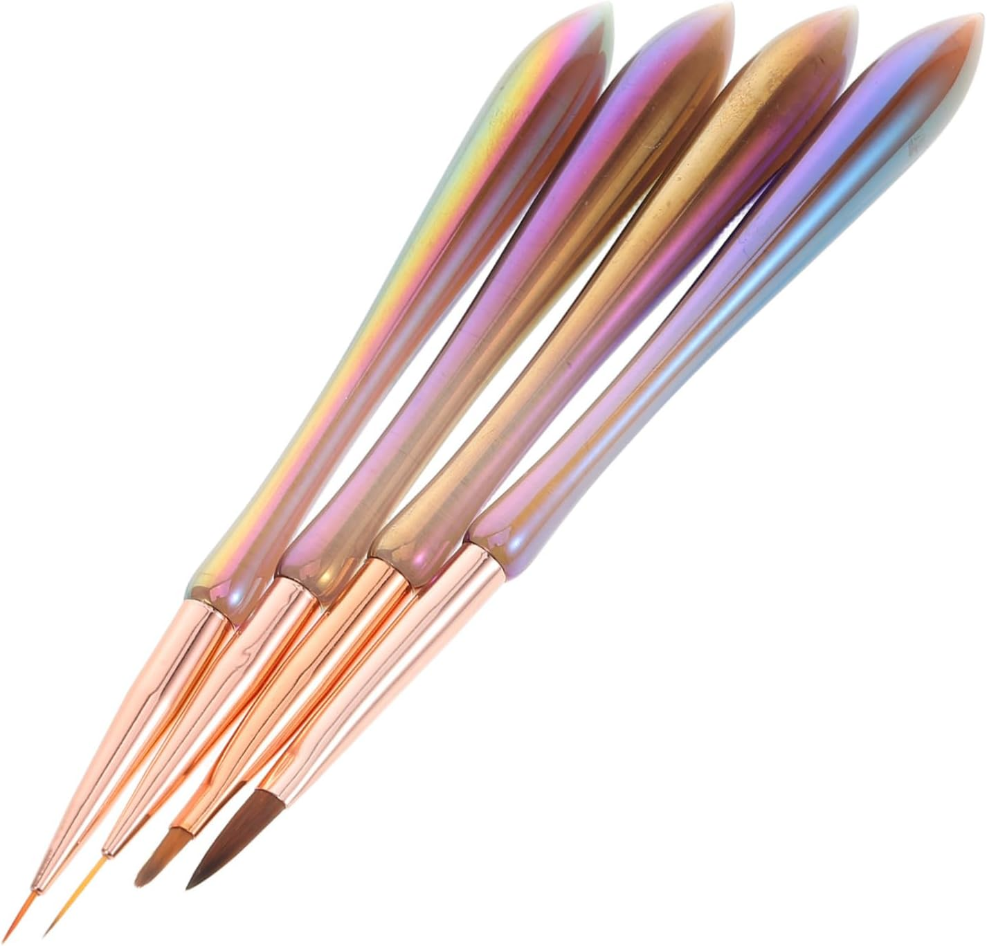 HONITANO 4Pcs Nail Art Design Pens Set Graffiti Dotting Tools for Intricate Nail Designs Thin Detail Brushes For image number 2