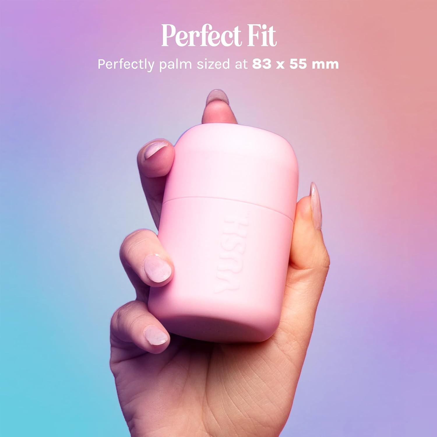 VUSH Plump Palm Vibrator &ndash; Mini Clitoral Stimulator & Personal Massager for Women, Soft Silicone Adult Toy, Waterproof Rechargeable Female Sex Toy, Travel-Size Vibrator for Sexual Wellness image number 4