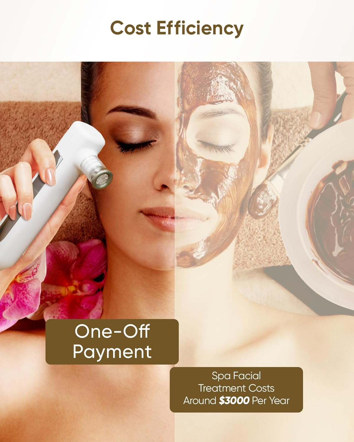 Kingdo 4-In-1 Microdermabrasion Machine Professional-Gentle Exfoliator, Hydrating Mist, Pore Vacuum & LED Mirror-At-Home Spa Beauty Device for Sensitive Skin image number 3