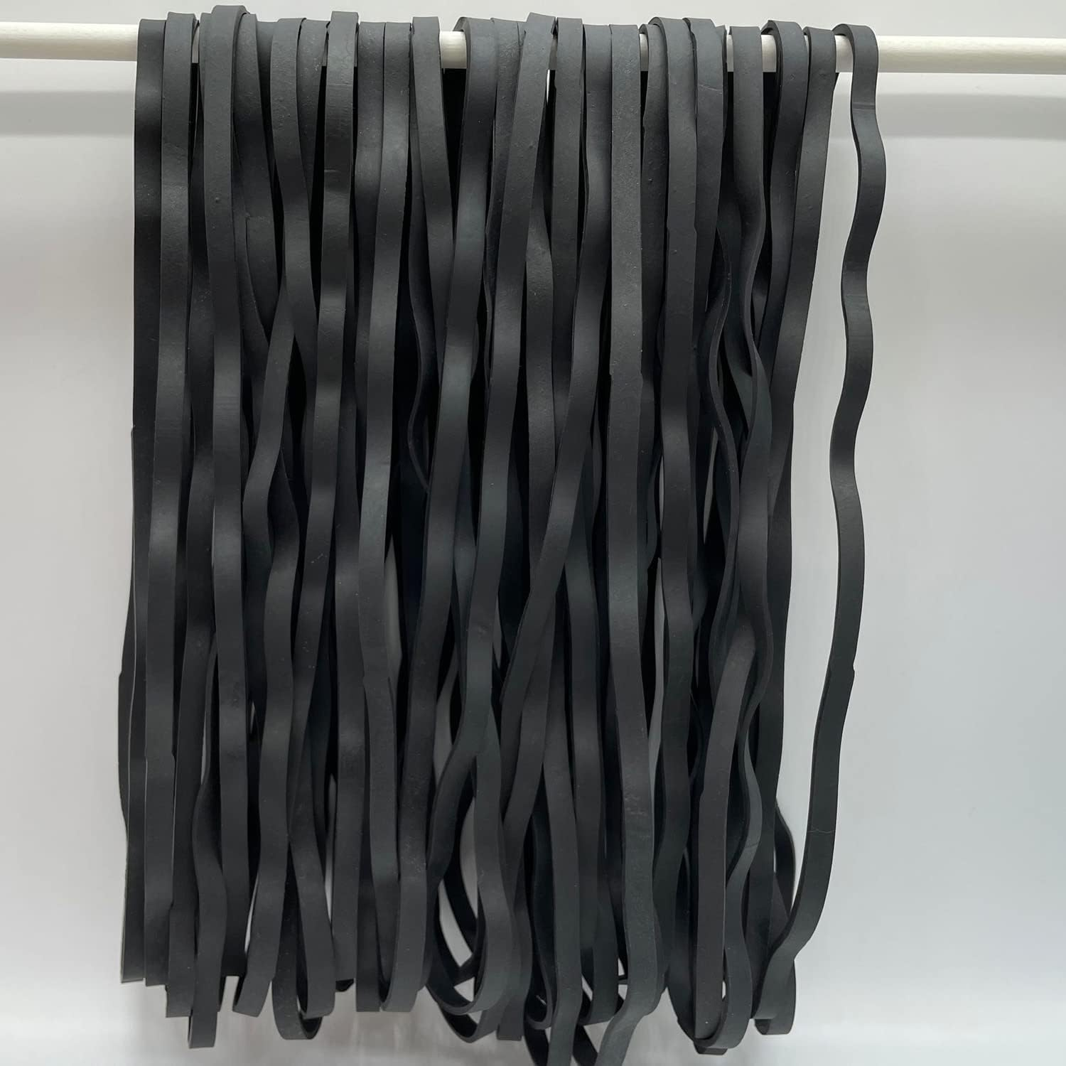 Rubber Bands Black Garbage Can Bands Elastic Large 200Mm 45Pcs Trash Cans Elastics Bands for Office Supplies Home