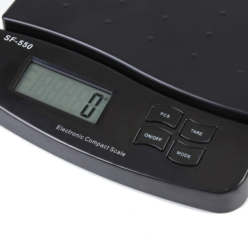 LCD Digital Scale Electronic 25Kg 1G Battery Operated Super Precise Accurate Reliable Coffee Scale Quick Responses for Weighing Spice Gold Medication Cake Home Kitchen Food (Black) - Black image number 6