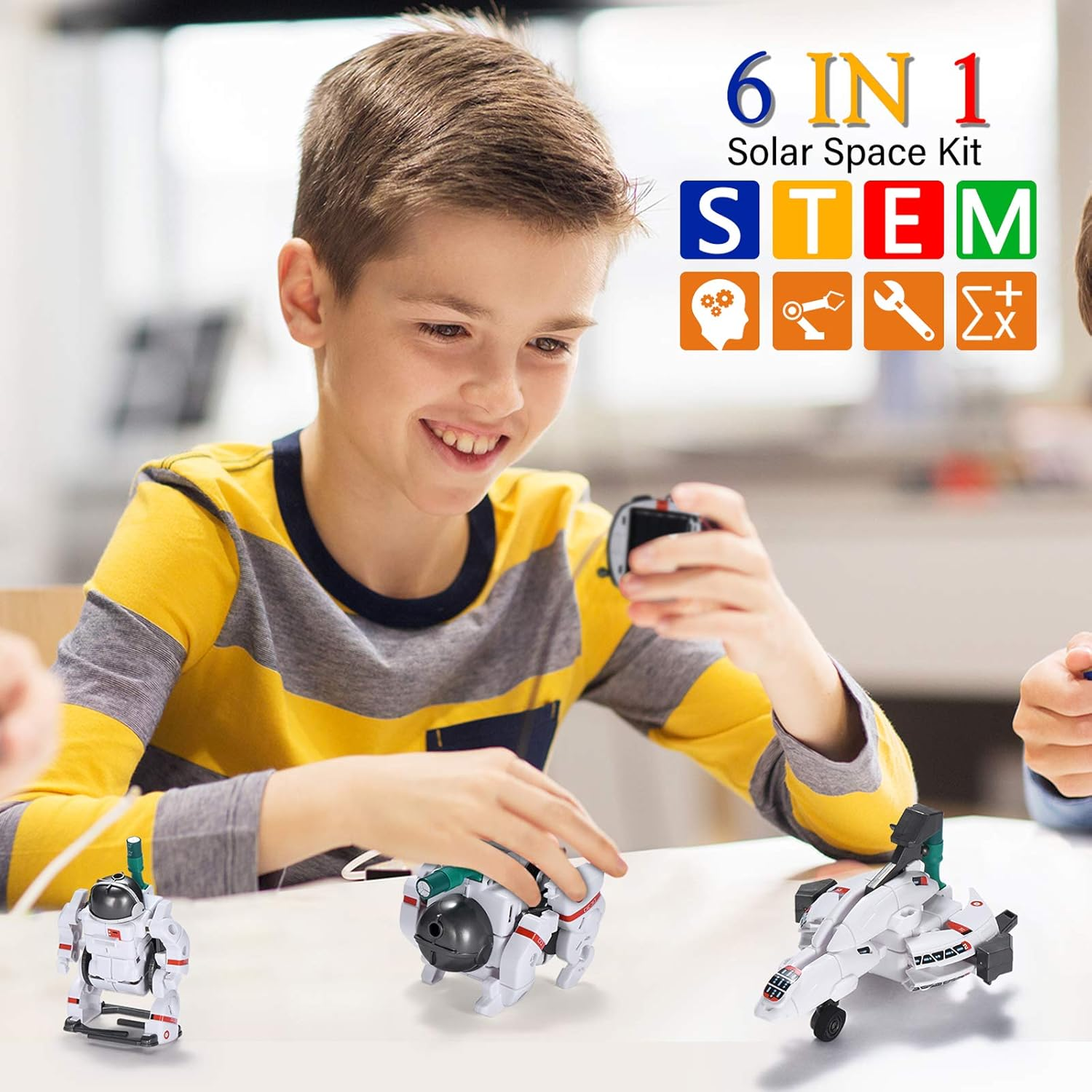 Science Experiments for Kids 6-12,STEM Projects for Kids Ages 7-13,Solar Space Robot Kits,Building Toys for Kids Age 8-14,Birthday Christmas Easter Idea Gifts for 7 8 9 10 11 Year Old Boys image number 3
