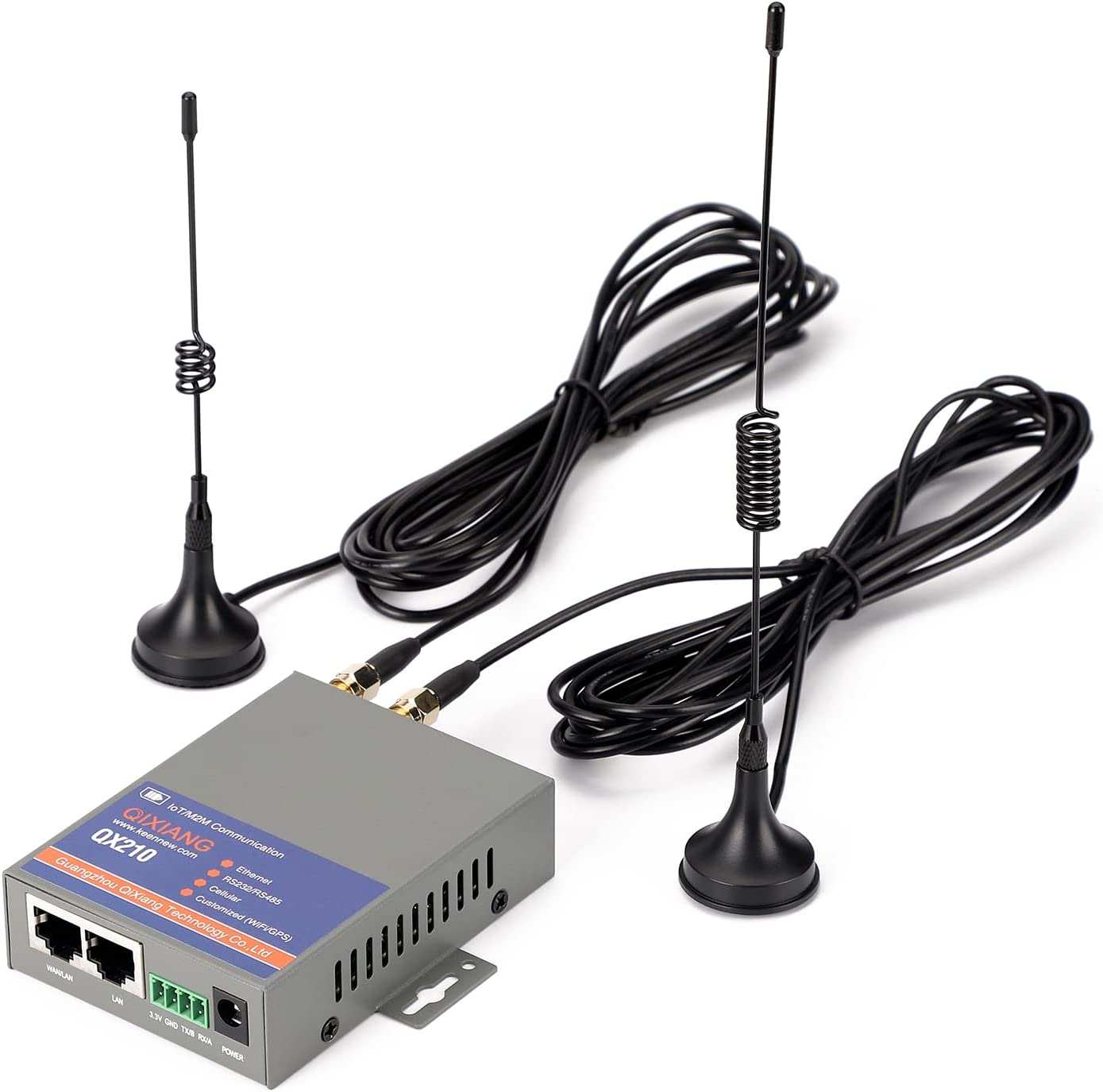 QX210-AUW2 Industrial 4G LTE Wifi Router, Cellular VPN Routers for Wireless Internet Backup, M2M Gateway RS232 Wifi Modem Router for Home Vehicle Fleet RV Camera Security System Industrial Automation image number 5