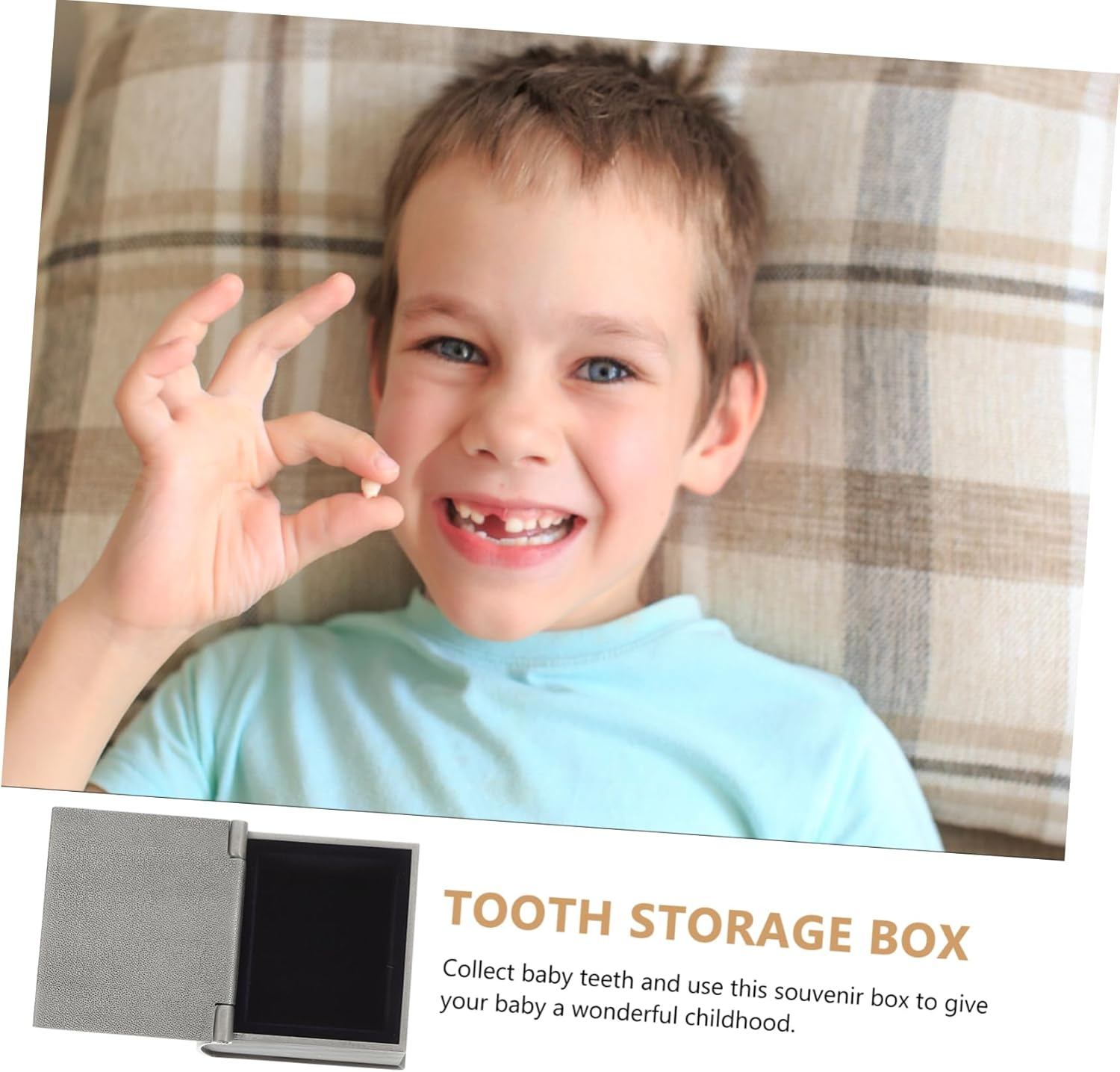 2 Pcs Kids Keepsake Tooth Boxes Vintage Silver Milk Teeth Storage Containers and Hair for Memory Preservation