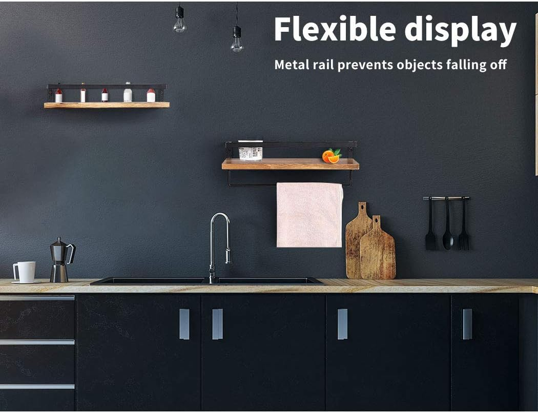 Levede Floating Shelf Wall Mount Brackets Display Shelves Bookshelf Rack image number 3