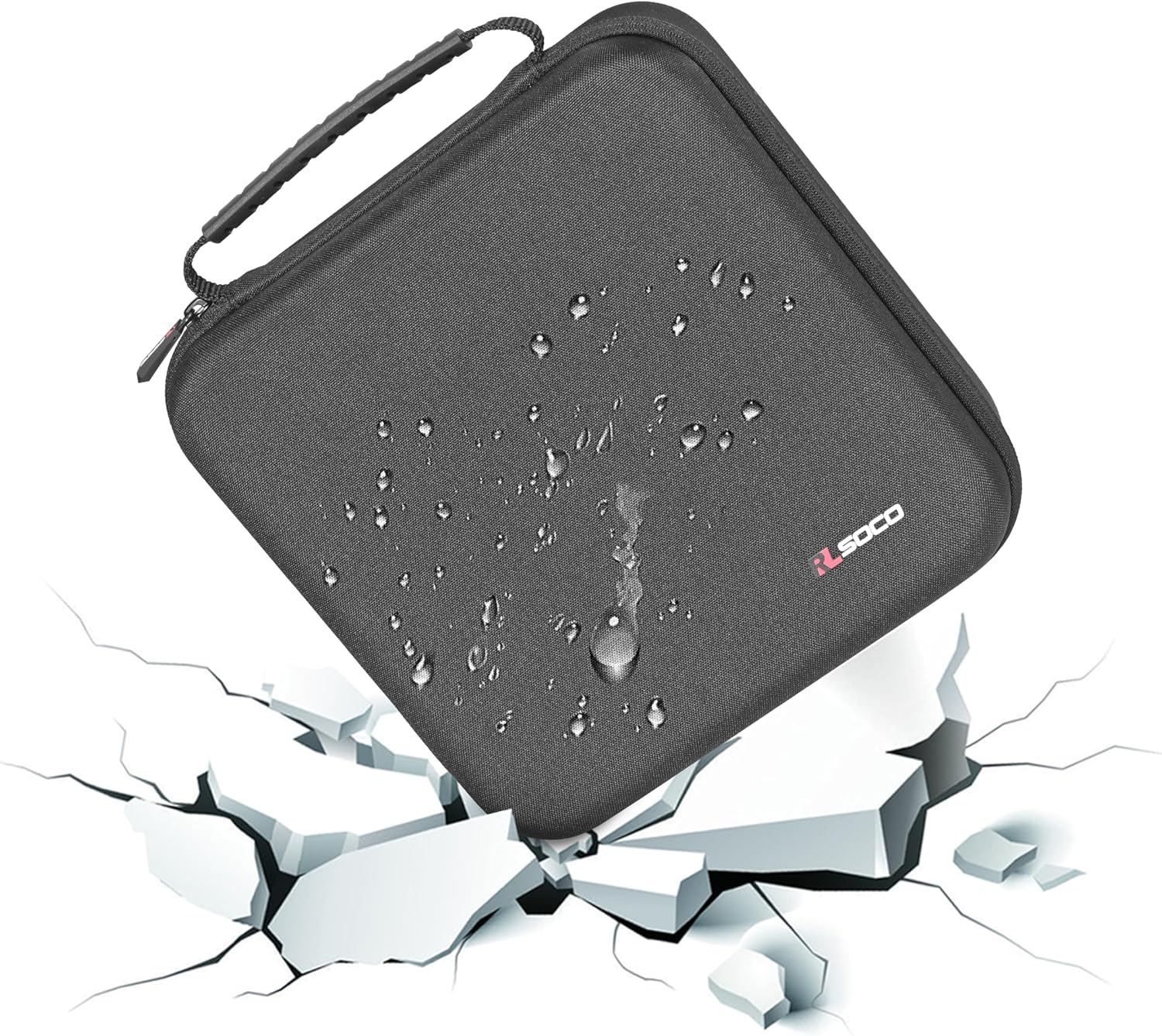 RLSOCO Case for OMRON HEM7361T/BP5350 Healthcare Gold Blood Pressure Monitor, Fit OMRON BP5450/BP5350/BP745/BP7350/M6 - Black (Case Only)