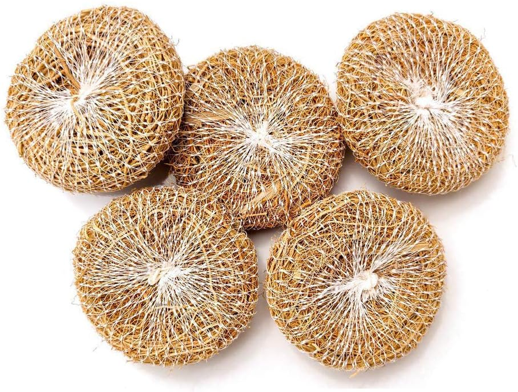 LJL Traders Herbal Handmade Ramacham - 5 Natural Vetiver (Khus) Bath Scrubber image number 3