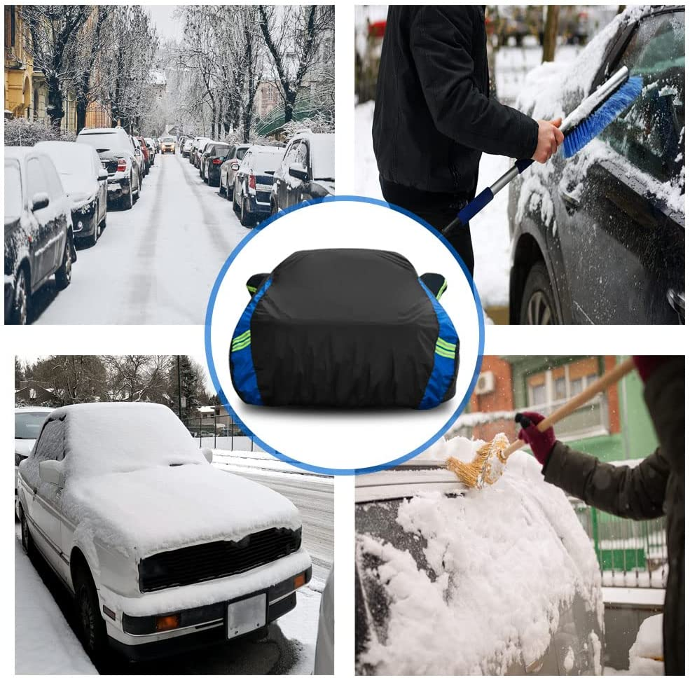 Avecrew Car Cover Waterproof All Weather for Automobiles, Outdoor Heavy Duty Full Exterior Covers for Sedan(194"-208") image number 3
