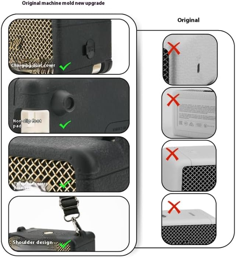 Coyktonty Silicone Cover Case for Marshall Emberton III Portable Bluetooth Speaker, Protective Skin Cover Travel Carrying Pouch Case (Beige)