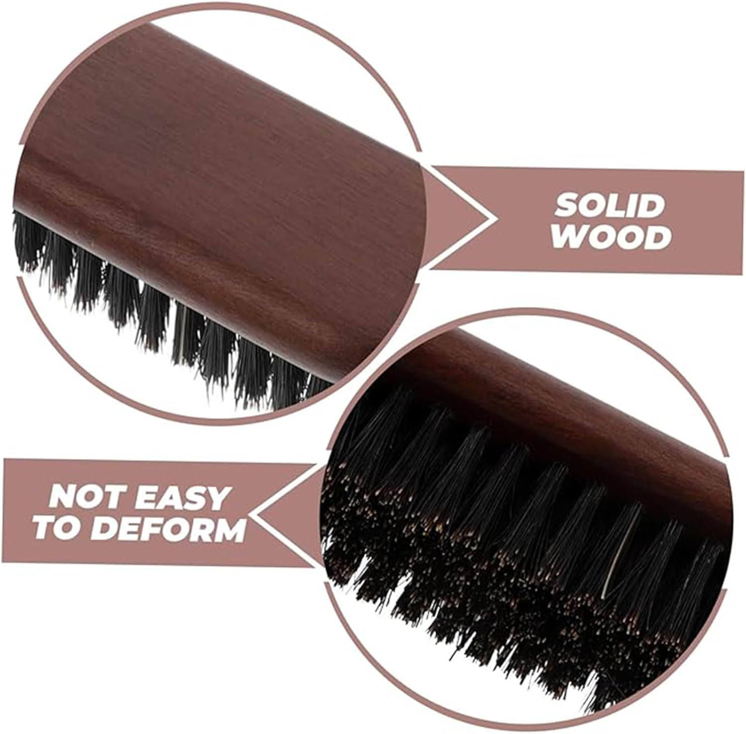 Yeanifeana 2 Pack Men'S Soft Boar Bristle Beard Brush and Hair Comb, Multi-Functional Grooming Tool for Beard Care and Hair Styling at Home or Travel