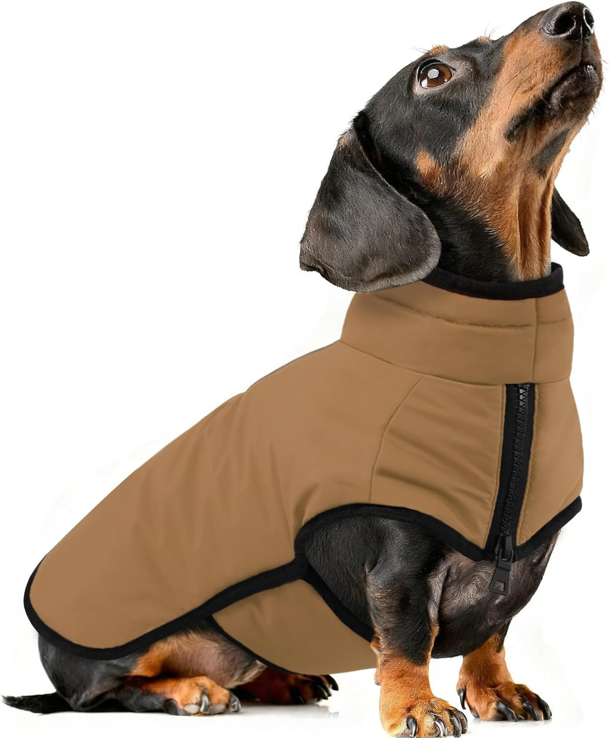 AOFITEE Dog Coat, Warm Dog Winter Jacket for Small Dogs, Reflective Dog Coat with Integrated Harness, Waterproof Fleece Dog Coat with Turtleneck for Yorkshire, West Highland