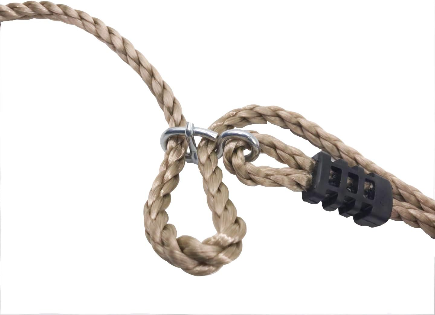 NOSTAFY 2PC Heavy Duty Length Adjustable Nylon Rope Express Setup Hanging Tree Straps (250 Lbs Limited/Each) for Outdoor Swings Hammock Playground Set Accessories image number 1