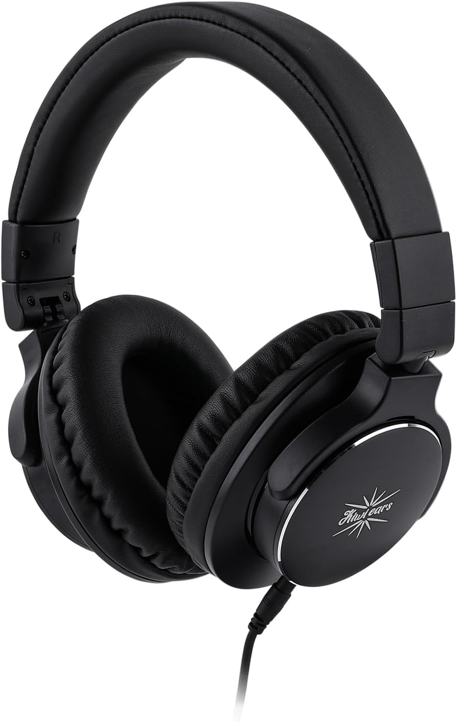 Linsoul Kiwi Ears Division over Ear Headphone, 40Mm Dynamic Driver Monitoring Headphones, Wired Gaming Headphone, DJ Headphones for Professional Musicians Engineers (Black) image number 1