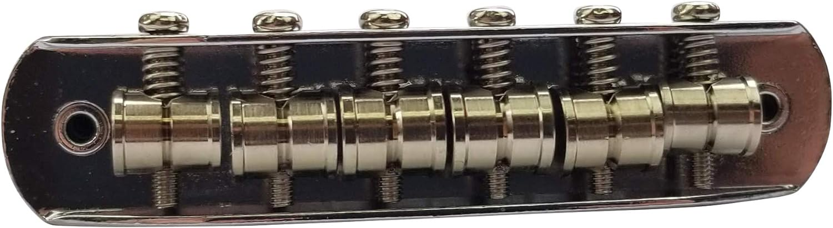 Mustang Bridge W/Large Saddles, Also Fits Fender Jaguar or Jazzmaster- Chrome image number 4