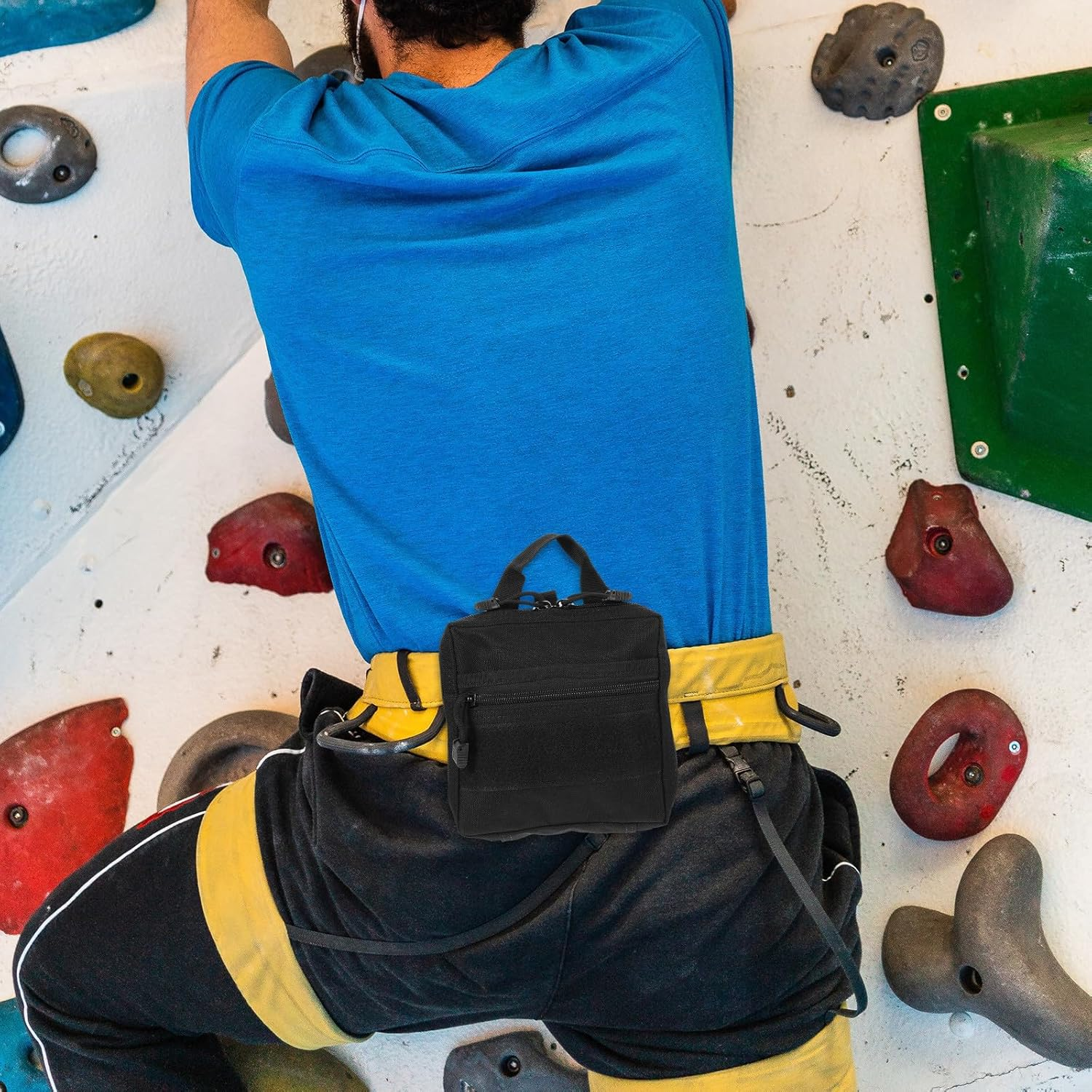 HAMPPLIES Small Tool Pouch with Zipper Portable Utility Organizer for Outdoor Hiking Camping Travel Compact Multifunctional Storage Bag for Tools and Sundries Lightweight Waist Hand Carry