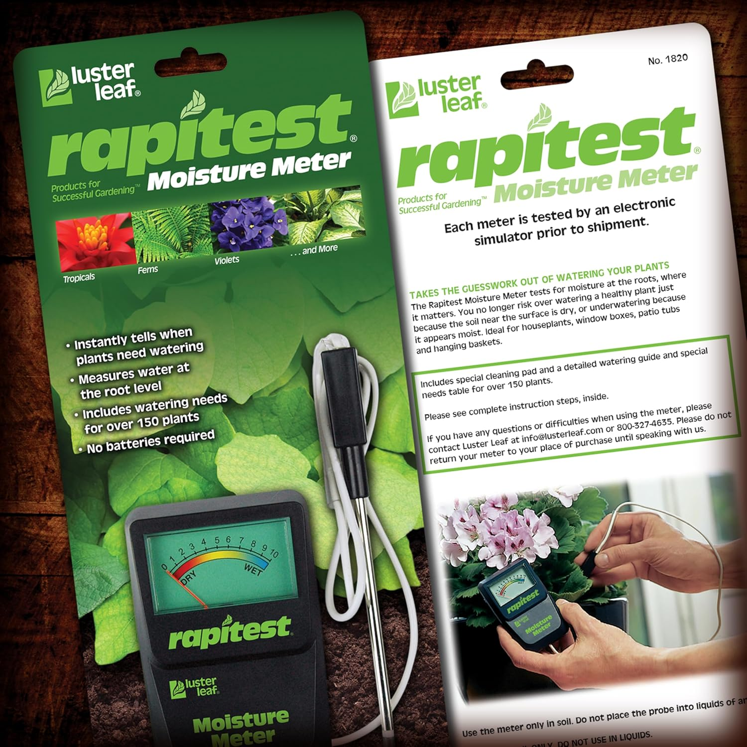 Luster Leaf 1820 Rapitest Soil Moisture Meter image number 3