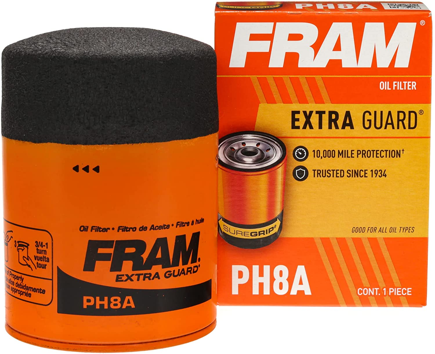 FRAM FPH8A FRAM PH8A Spin on Oil Filter Cylindrical - Alt.Partno Z9