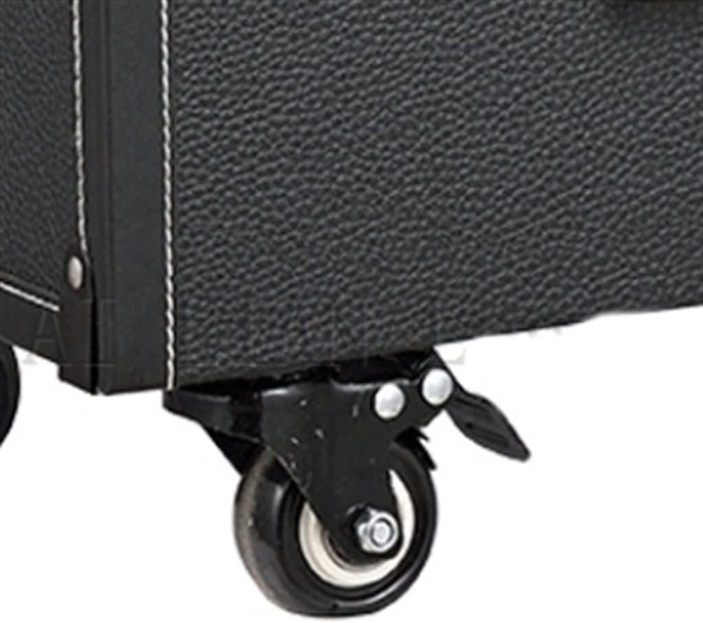 Ladies Multi-Layer Large-Capacity Cosmetic Case Manicure Tattoo Rolling Cosmetic Case Multi-Function Trolley Suitcase /1243 (Color : White, Size : 36X23X34Cm) image number 1