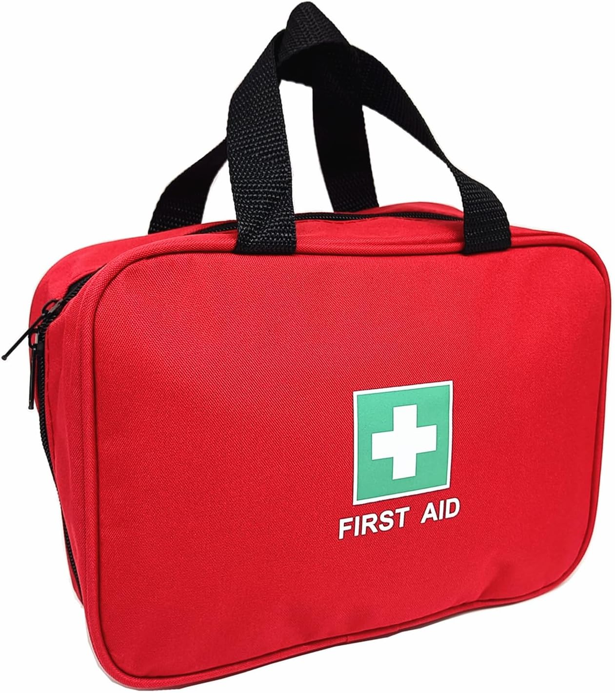 Red First Aid Bag Empty Medical Bags Travel Rescue Pouch First Responder Storage Compact Survival Medicine Bag for Car Home Office Kitchen Sports Outdoors Field Trips (Red) image number 5