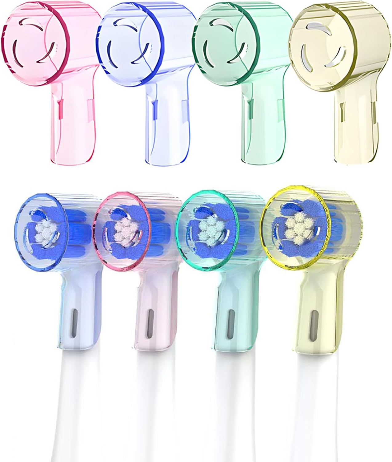 Cover for Oral B Toothbrush Heads - 4 Pcs Toothbrush Heads Cover Caps Compatible with Oral B Replacement Brush Heads, Io Series/Pro Series/Vitality Plus, Exquisite Packaging