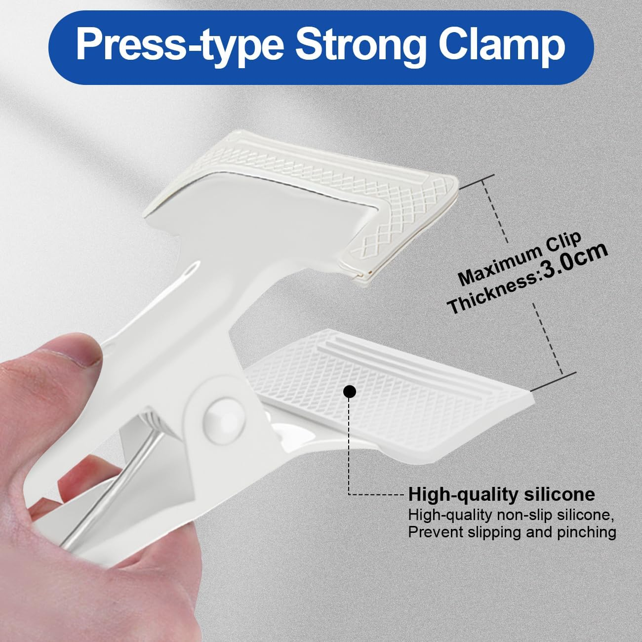 Universal Baby Monitor Holder-Flexible Gooseneck Arm Baby Monitor Clip Mount Stand with 1/4 Screw,No Drilling Required,Compatible with Arlo,Motorola,Vtech & Other Cameras(Clip on 0.3M) image number 1