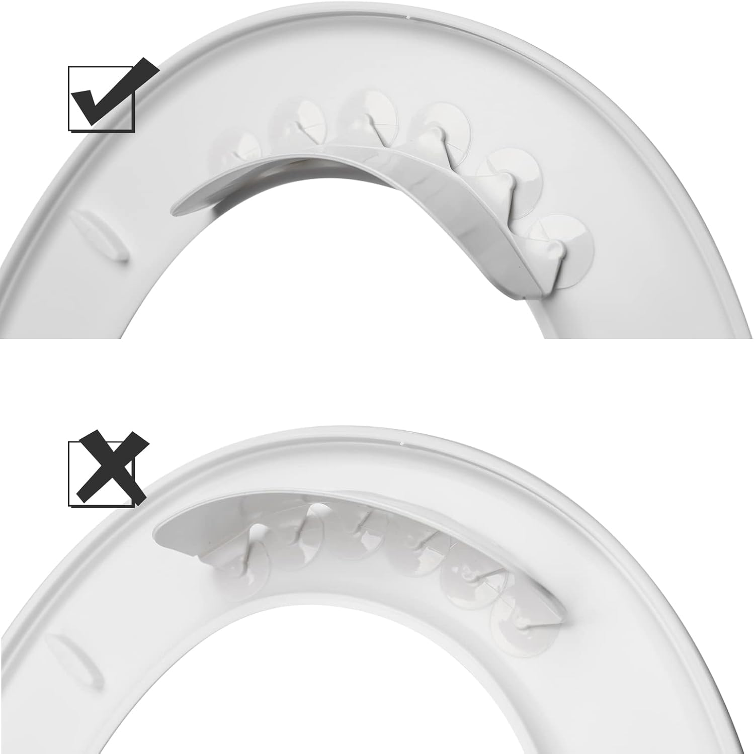 Urine Deflector for Toilet Seat Prevents Kids and Adult from Peeing Splash (2 Pcs) image number 6
