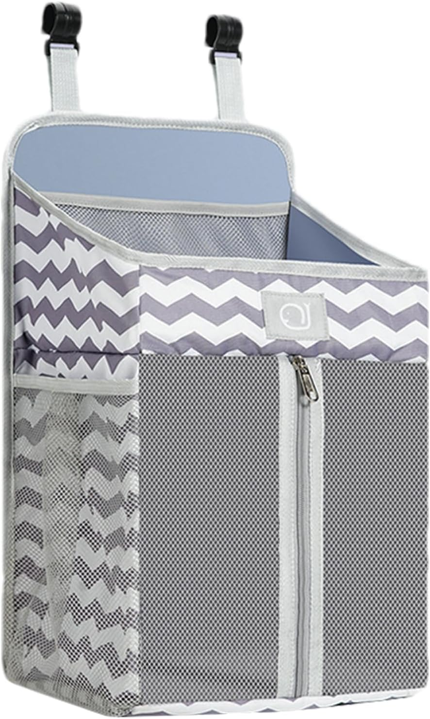Nappy Stack Crib Organiser - Multifunctional Baby Caddy for Attaching to Cot, Organiser for Accessories, Compact Storage for Changing Table, Sleeping Area or Care image number 1
