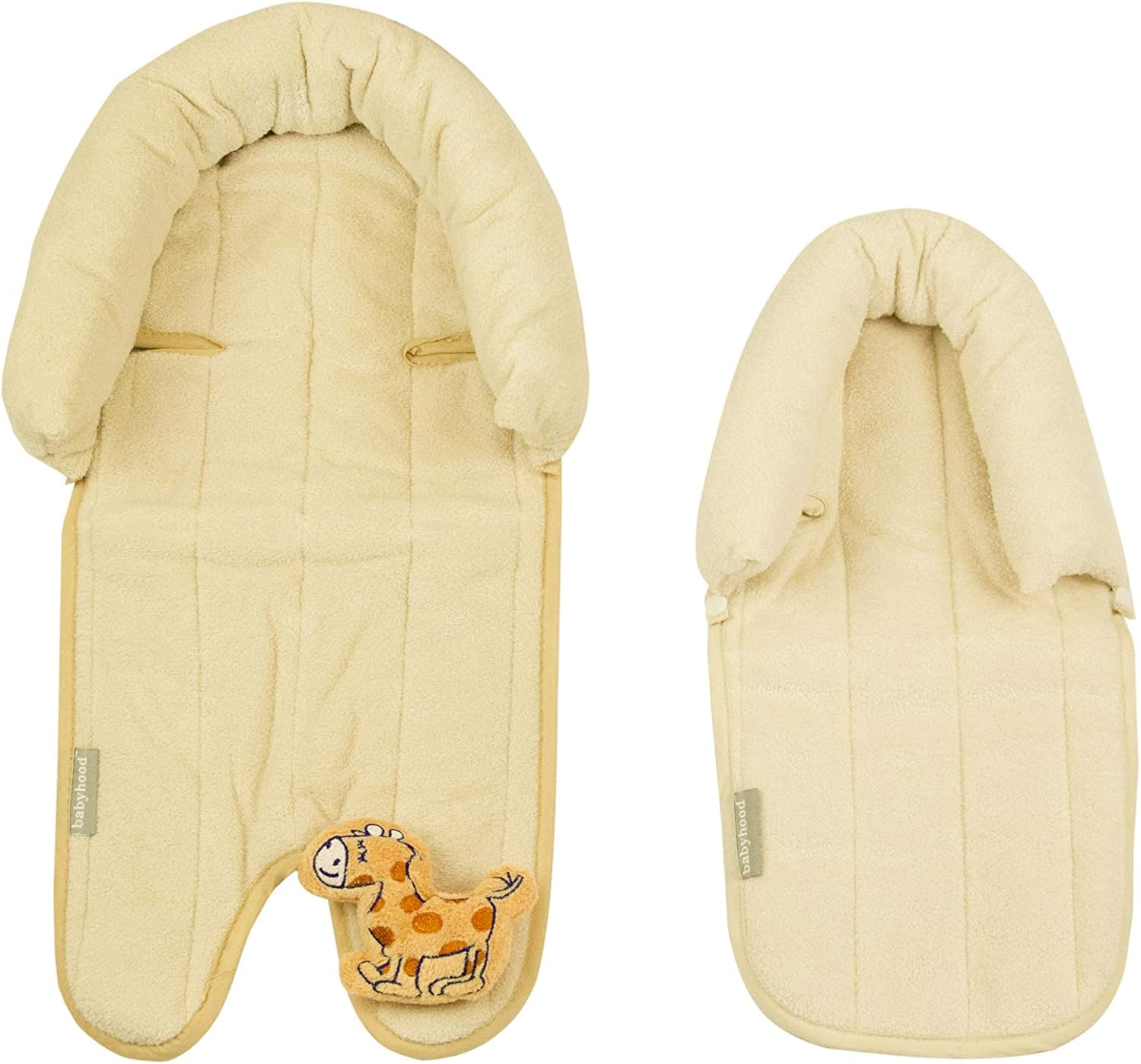 Babyhood Breathe Eze Micro Towel 2 in 1 Head Support, Latte/Cream image number 1