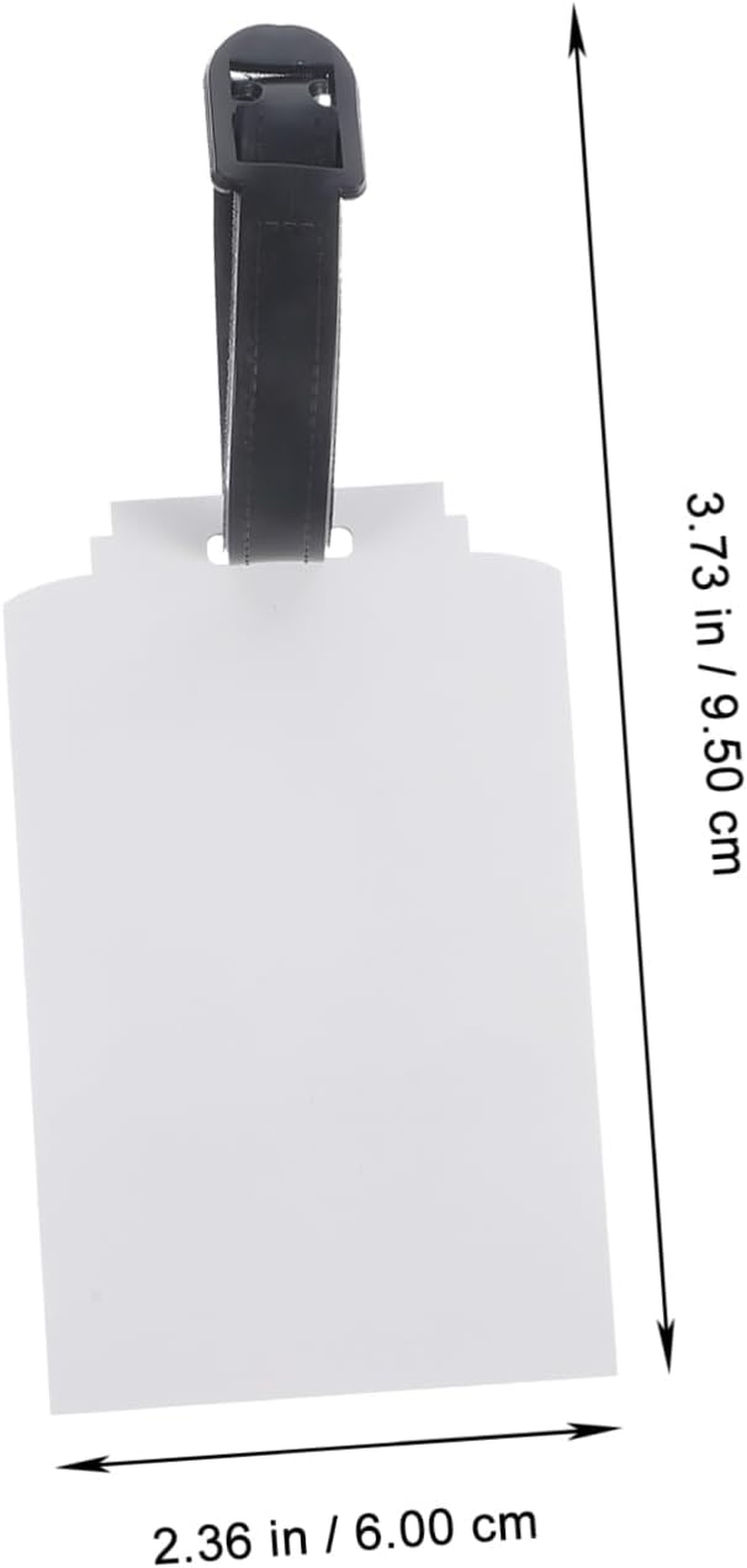 KONTONTY Thermal Transfer Luggage Tag Blank Suitcase Labels for DIY Sublimation Blank Luggage Tag Heat Transfer for Travel and Cruise Essentials image number 1