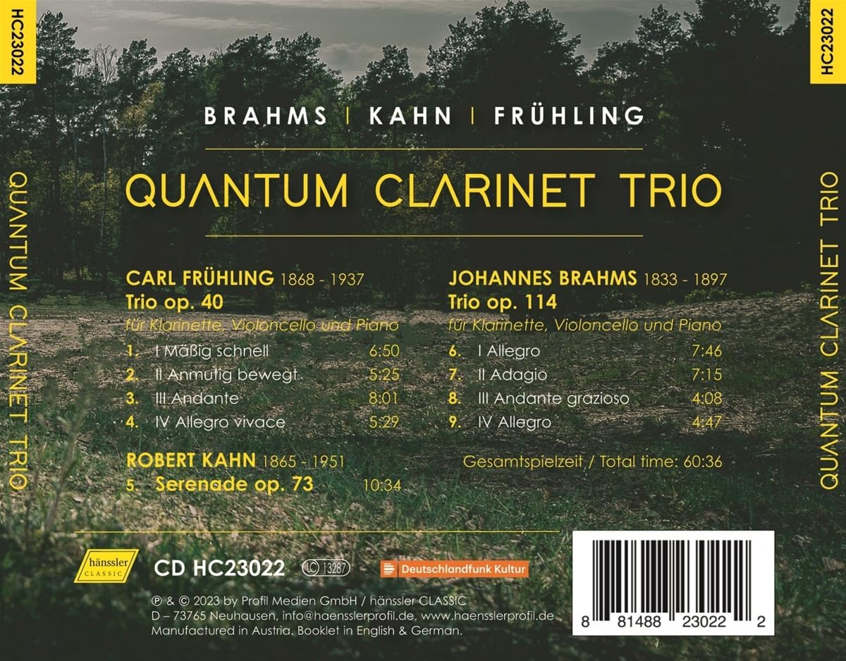 Trios Pour Clarinette Violoncelle Et Piano