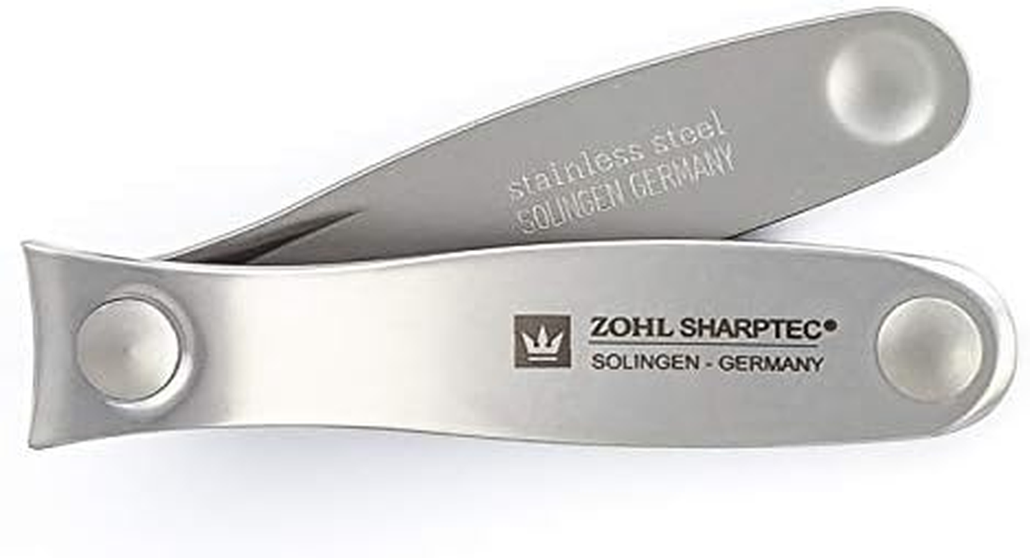 ZOHL Solingen Travel Manicure Set with Self-Sharpening Manicure Scissors in Brown Leather Case Made in Germany (PRE-S44) image number 3