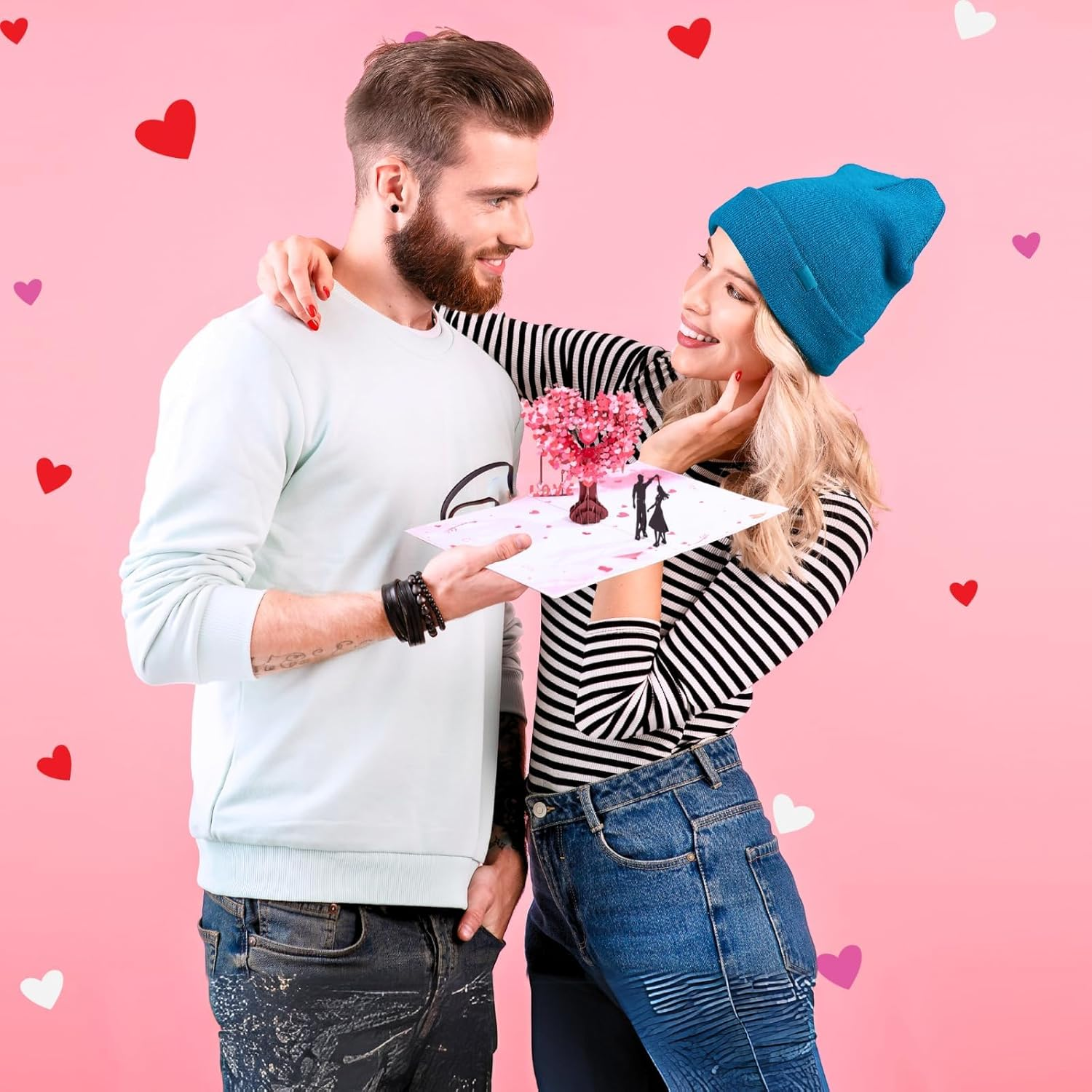 Rose Pop up Card, Mothers Day Card, Happy Anniversary 3D Card, Rose Flower Greeting Card, Birthday Card with Envelope for Mother'S Day, Valentine'S Day, Wedding, for Women, Men, Family, Friends image number 4