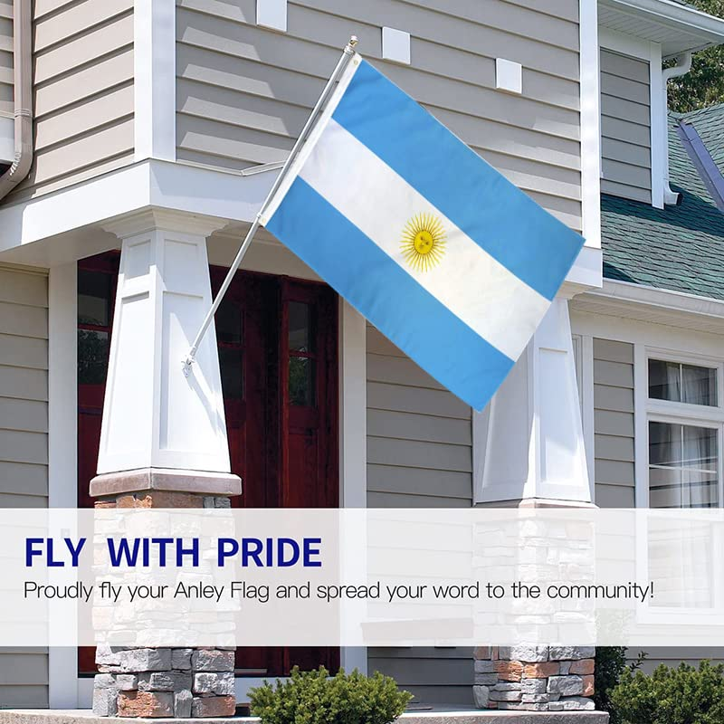 150 X 90Cm Large Argentina Flag with Brass Grommets Argentine Argentinian National Outdoor Festival 3X5 Feet, UV Fade Resistant, Double Stitched for Outdoor Festivities image number 1